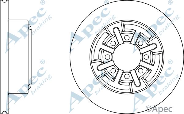 APEC BRAKING stabdžių diskas DSK959